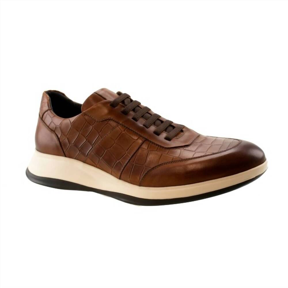 NEW T.B. PHELPS women's 32 austin shoes in cognac croco